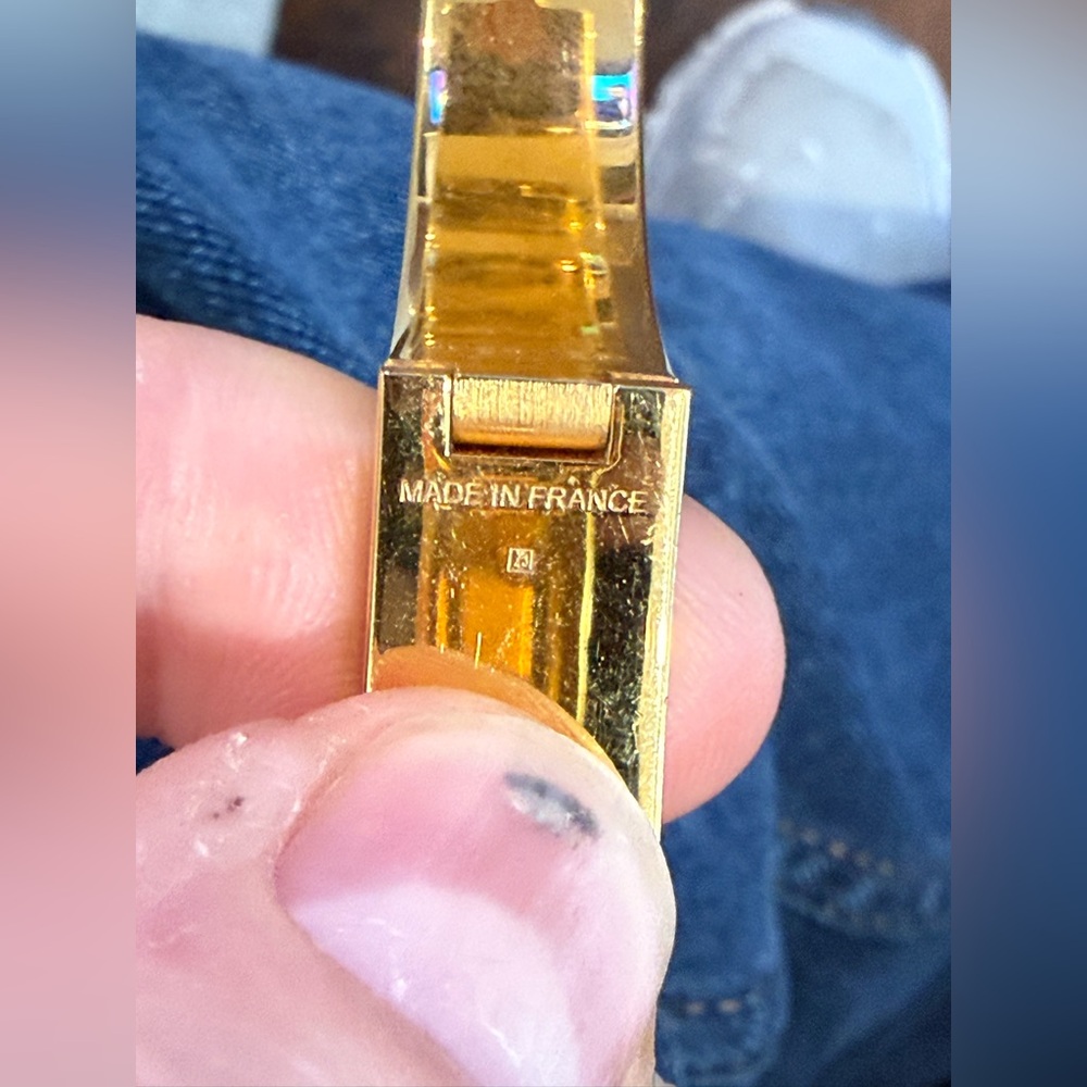 Hermès Orange and Gold clic clac bracelet - Picture 4 of 5